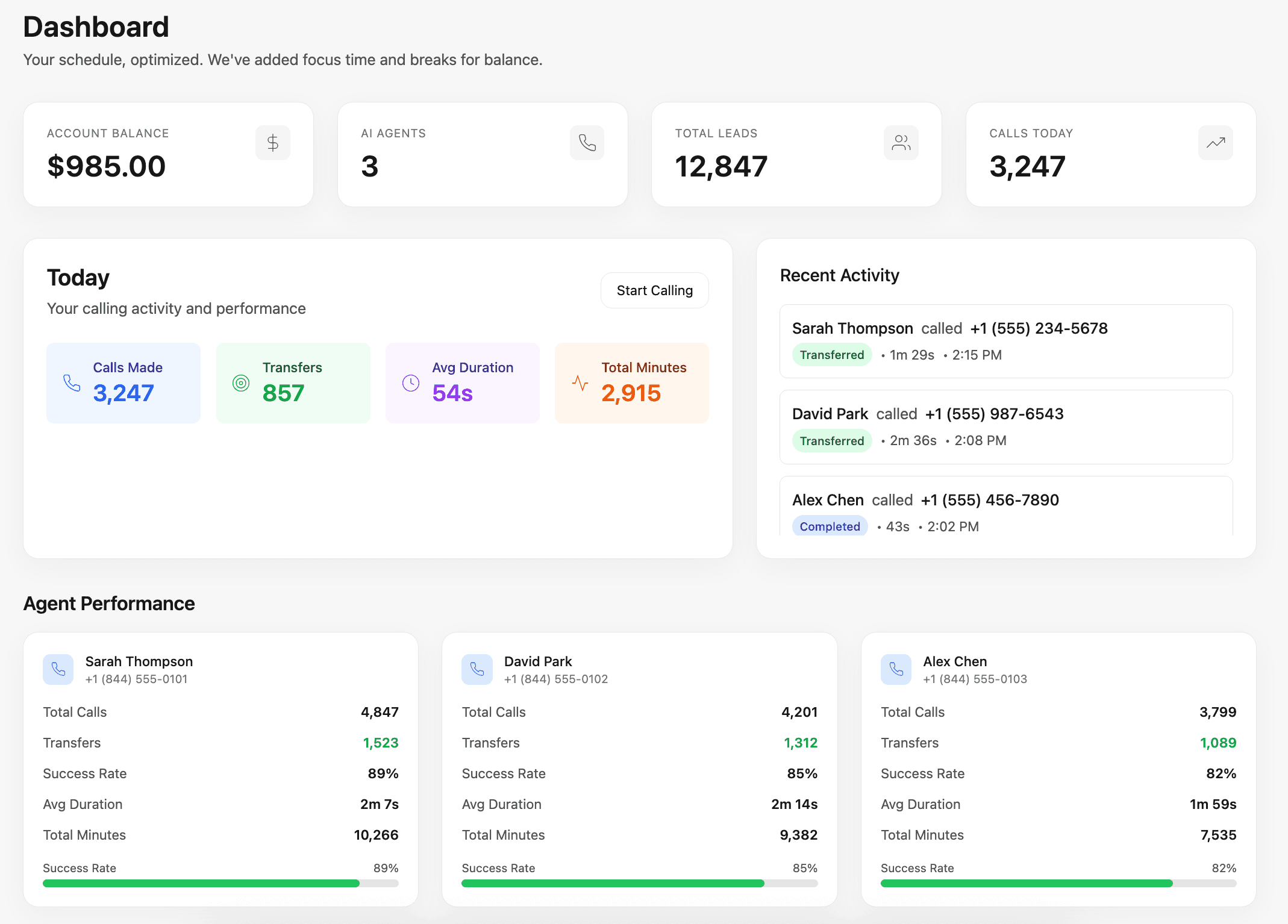 Real-Time Dashboard